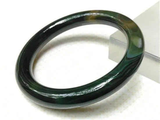 10% OFF- 55/56/57mm Certified Natural Multi-Color Emerald A Jade HandCarved Round Bracelet Bangle A8805