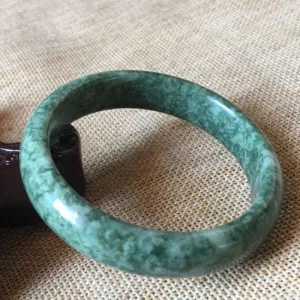 10% OFF- 55/56/57mm Certified Natural Oily Green Jadeite Emerald A*Jade HandCarved Bangle A480