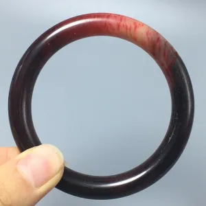 10% OFF- 55/56/57mm Certified Natural Red Jadeite Emerald A*Jade HandCarved Bangle A28