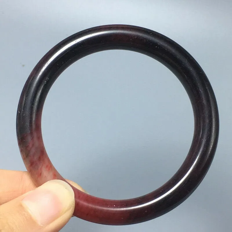 10% OFF- 55/56/57mm Certified Natural Red Jadeite Emerald A*Jade HandCarved Bangle A28