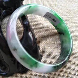 10% OFF- 56/57/58 mm Certified Natural 3 Color Jadeite Emerald A Jade HandCarved Bracelet Bangle 5058