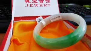 10% OFF- 56/57/58 mm Certified Natural 3 Color Jadeite Emerald A Jade HandCarved Bracelet Bangle A101