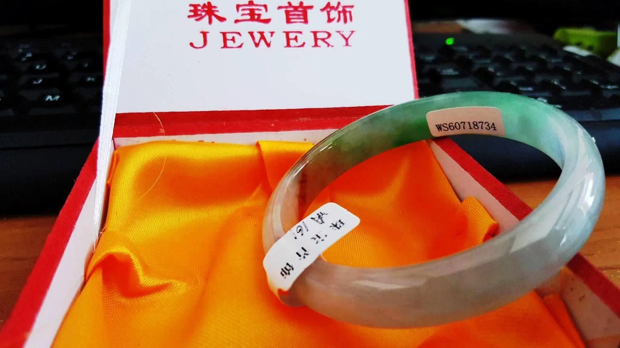 10% OFF- 56/57/58 mm Certified Natural 3 Color Jadeite Emerald A Jade HandCarved Bracelet Bangle A161