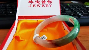 10% OFF- 56/57/58 mm Certified Natural 3 Color Jadeite Emerald A Jade HandCarved Bracelet Bangle A161