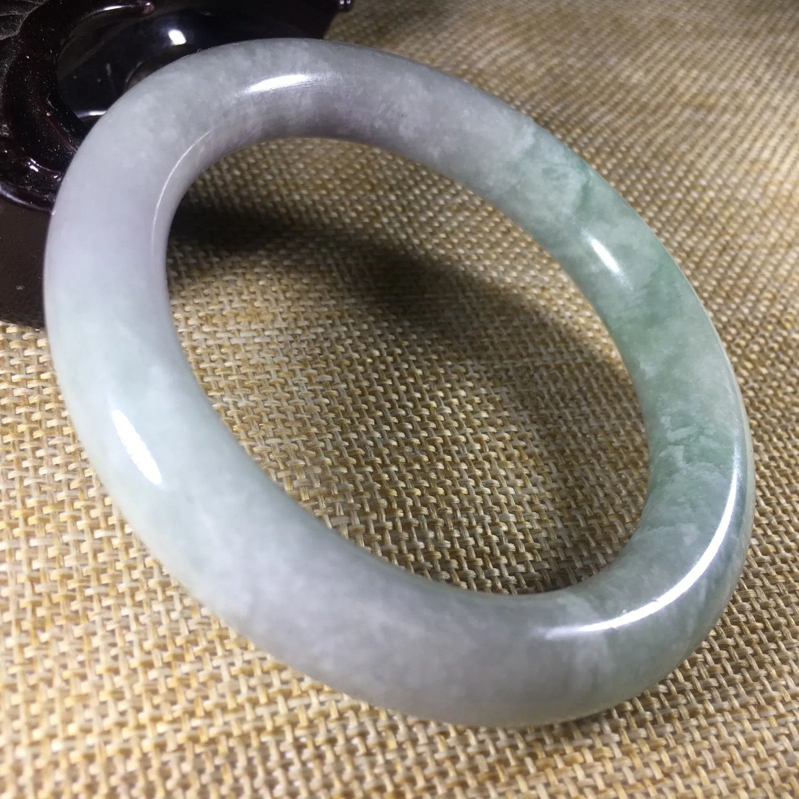 10% OFF- 56/57/58 mm Certified Natural 3 Color Jadeite Emerald A*Jade HandCarved Bangle B043