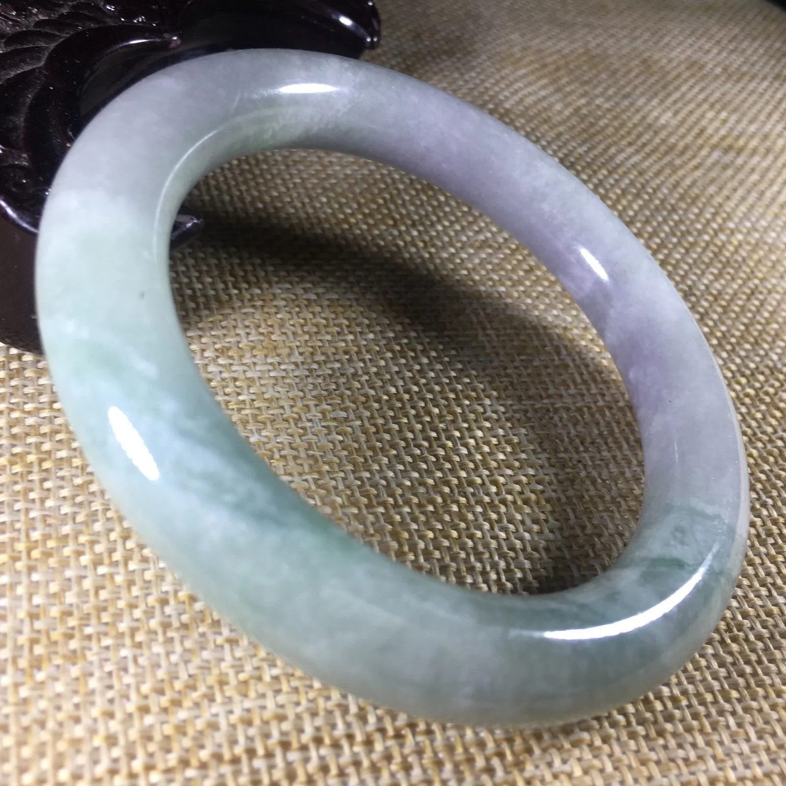 10% OFF- 56/57/58 mm Certified Natural 3 Color Jadeite Emerald A*Jade HandCarved Bangle B043