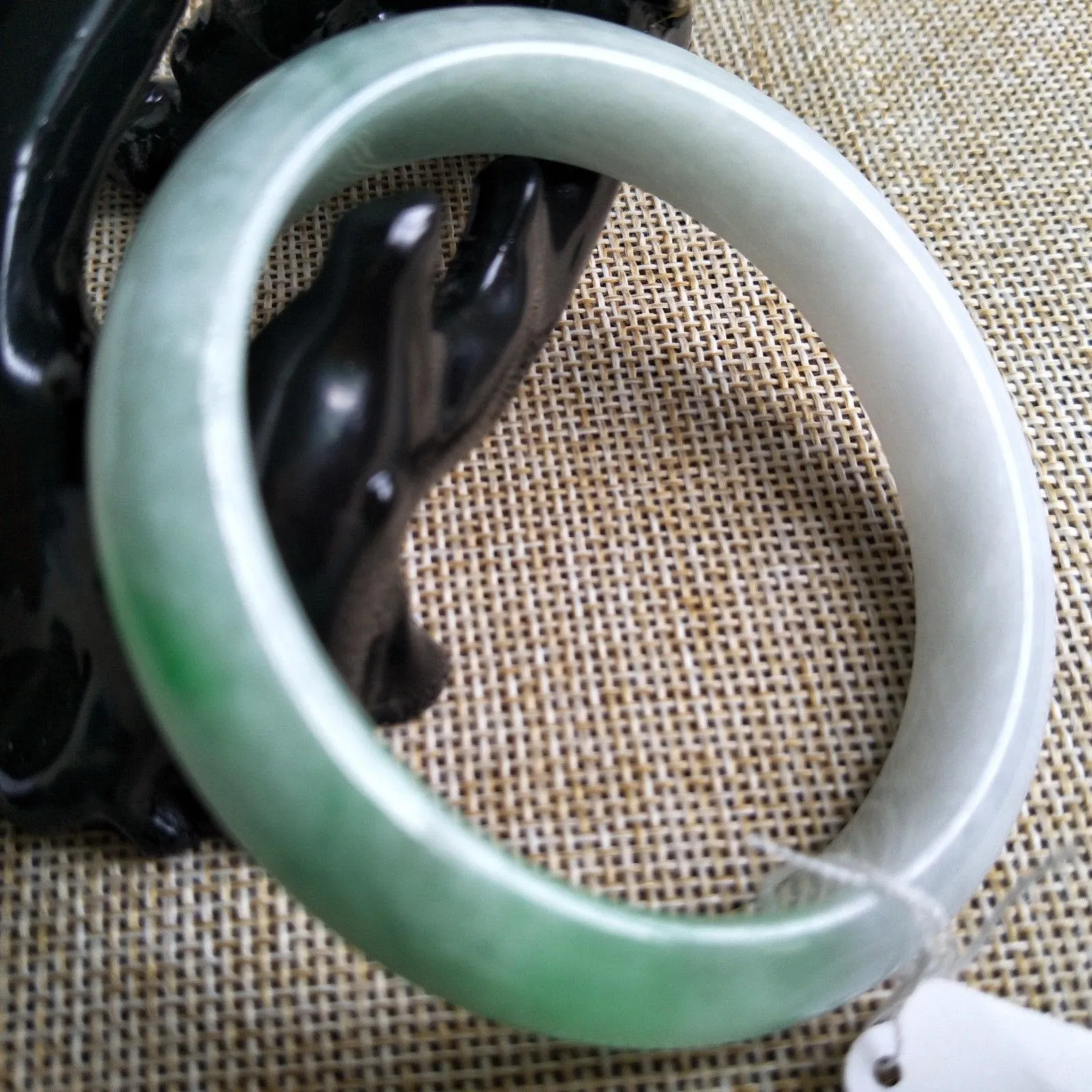 10% OFF- 56/57/58 mm Certified Natural Jadeite Emerald A Jade HandCarved Bangle 3007