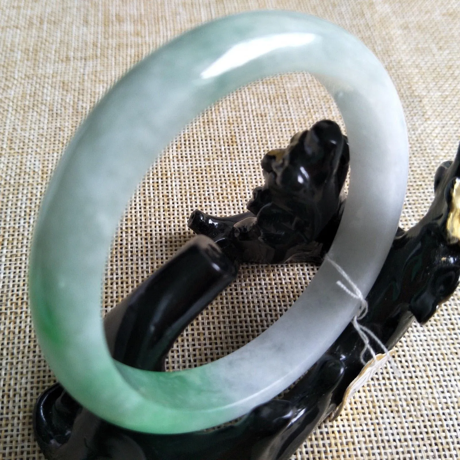 10% OFF- 56/57/58 mm Certified Natural Jadeite Emerald A Jade HandCarved Bangle 3007