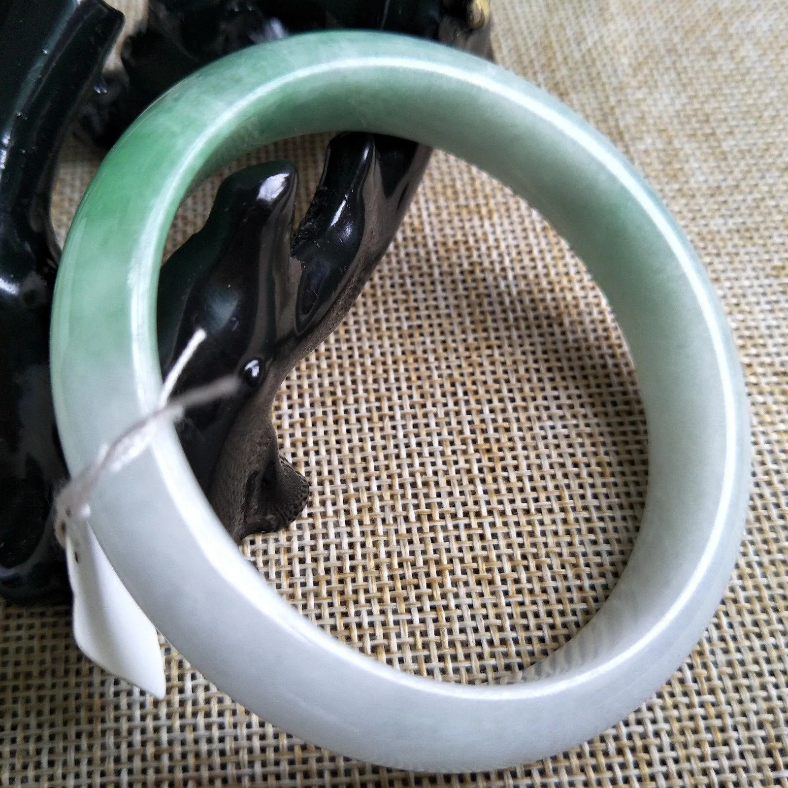 10% OFF- 56/57/58 mm Certified Natural Jadeite Emerald A Jade HandCarved Bangle 3007