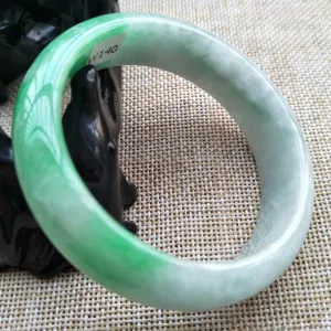 10% OFF- 56/57/58 mm Certified Natural Jadeite Emerald A Jade HandCarved Bangle W140