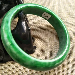 10% OFF- 56/57/58 mm Certified Natural Jadeite Emerald A Jade HandCarved Bracelet Bangle Z540