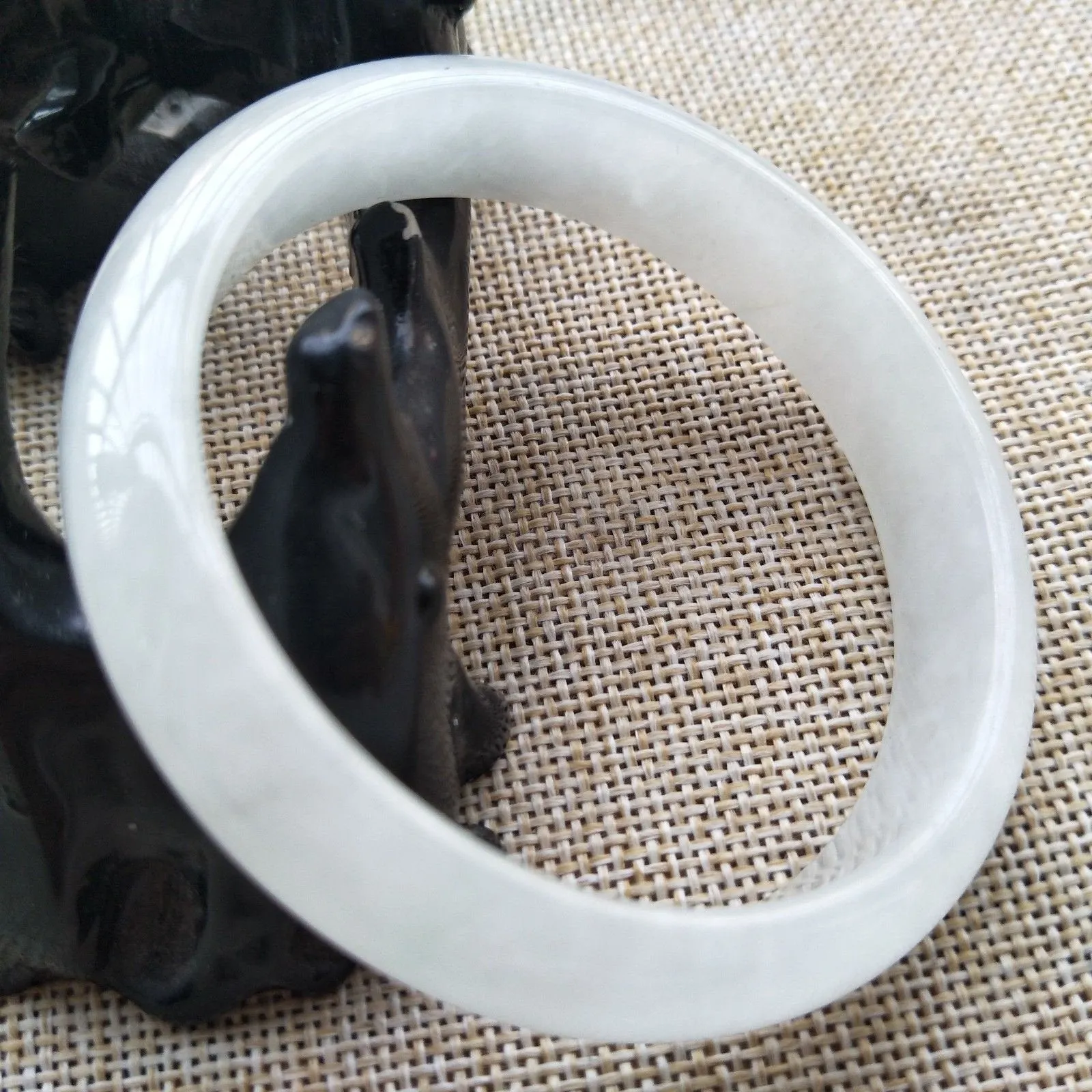10% OFF- 56/57/58 mm Certified Natural Jadeite Emerald A*Jade HandCarved Bangle A000