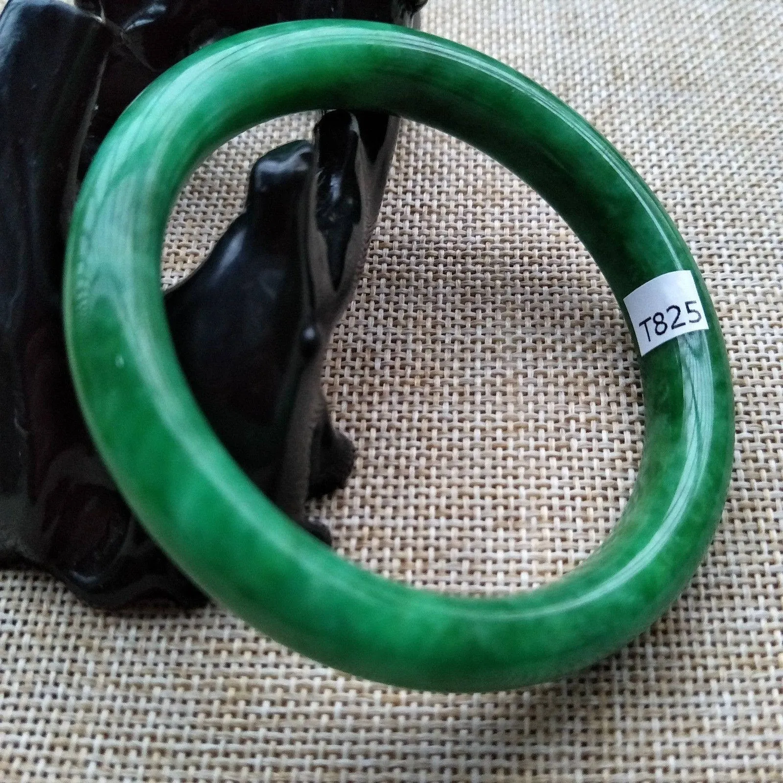 10% OFF- 56/57/58 mm Certified Natural Jadeite Emerald Jade Bangle T825