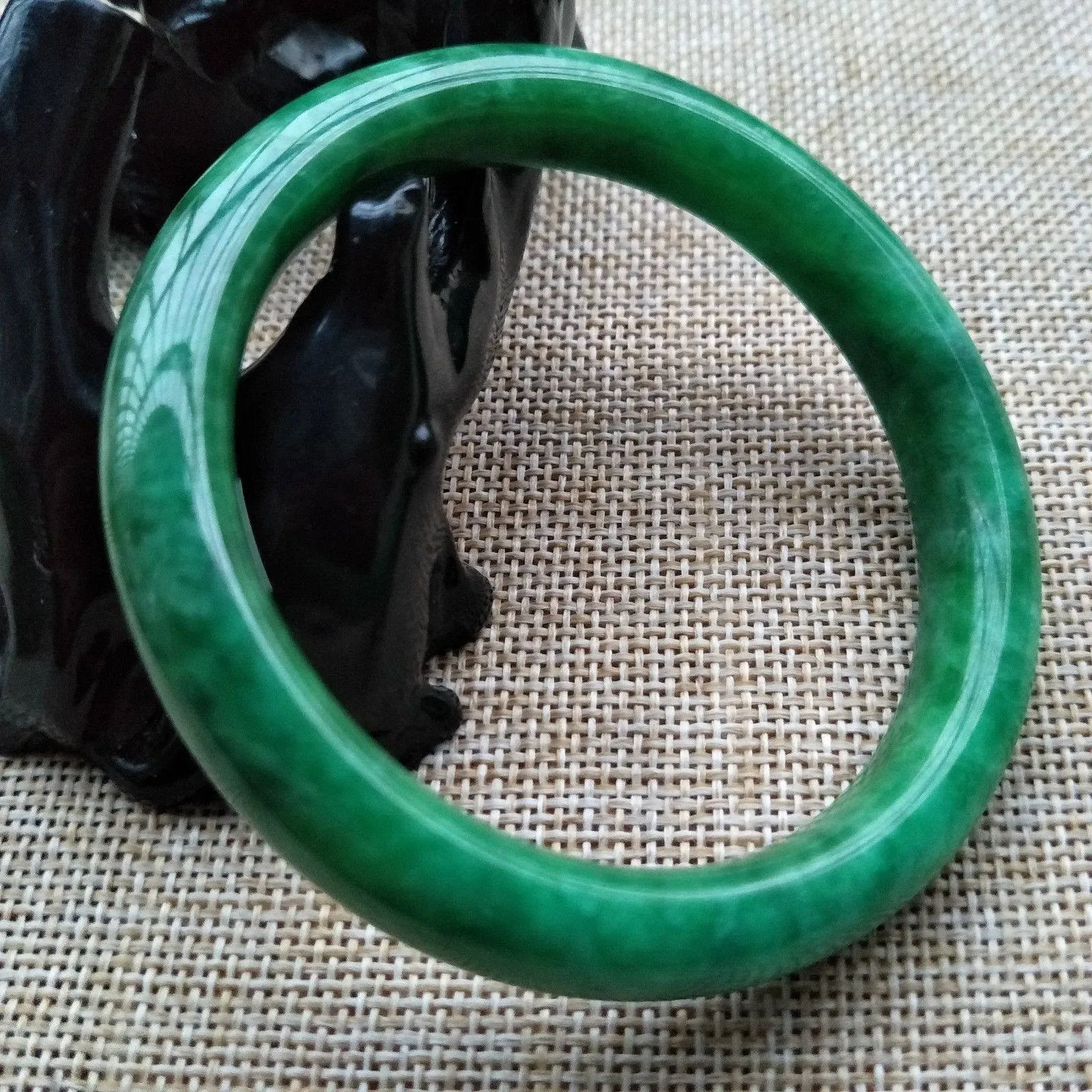 10% OFF- 56/57/58 mm Certified Natural Jadeite Emerald Jade Bangle T825