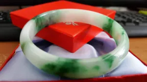 10% OFF- 56/57/58 mm Certified Natural Jadeite Emerald Jade Bangle《Grade A》A179