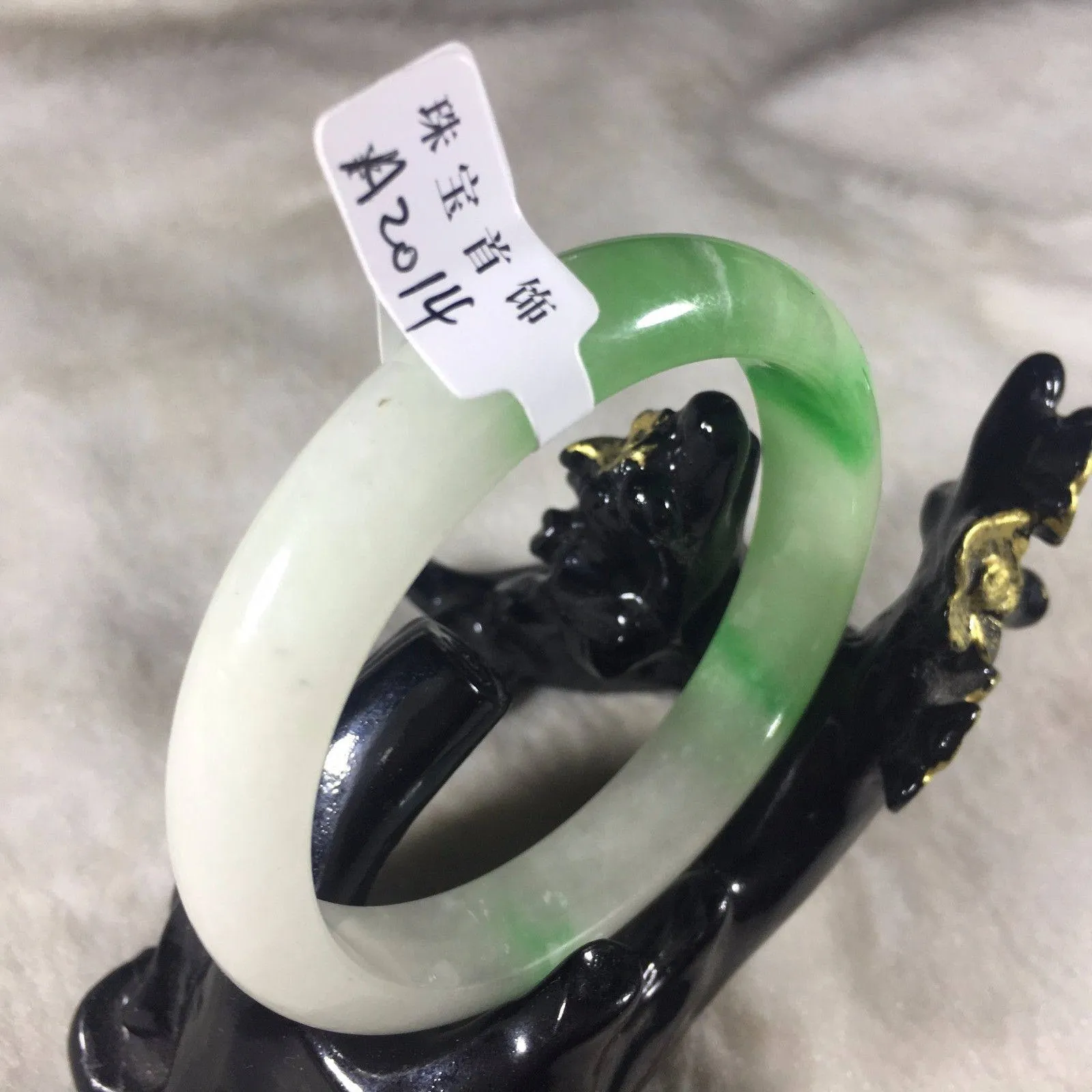 10% OFF- 56/57/58 mm Certified Natural Jadeite Emerald Jade Bangle《Grade A》A2014