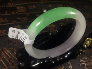 10% OFF- 56/57/58 mm Certified Natural Jadeite Emerald Jade Bangle《Grade A》A676