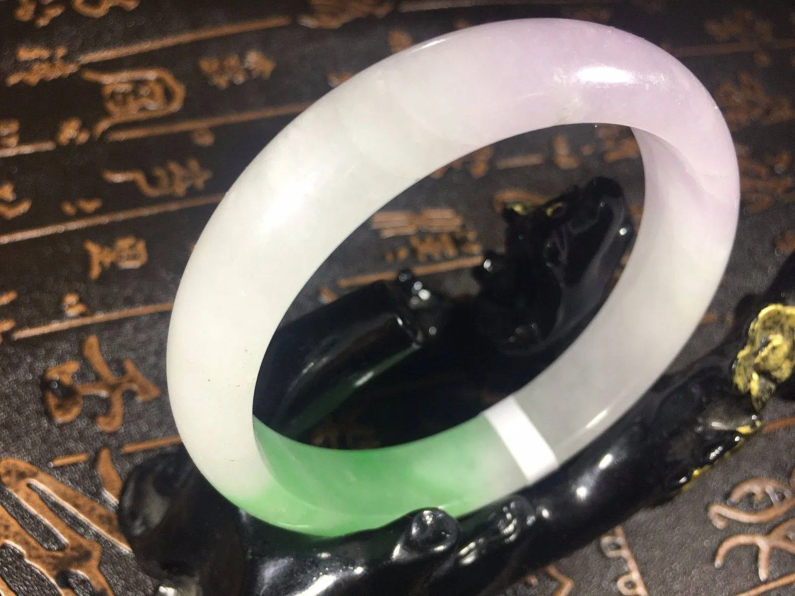 10% OFF- 56/57/58 mm Certified Natural Jadeite Emerald Jade Bangle《Grade A》A676