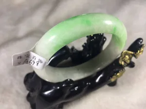 10% OFF- 56/57/58 mm Certified Natural Jadeite Emerald Jade Bangle《Grade A》A699