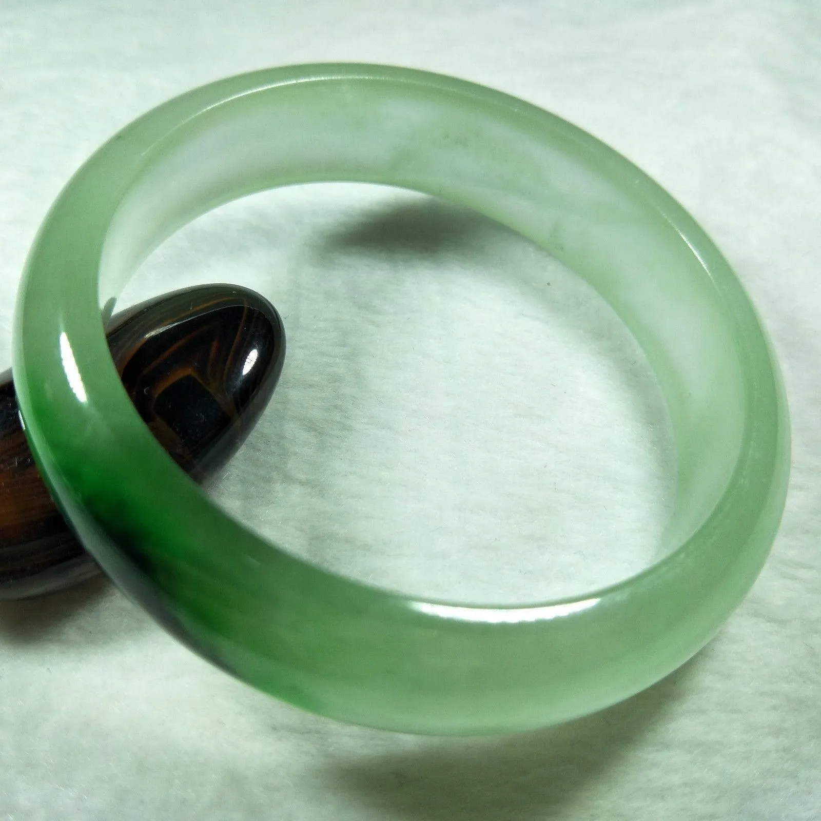 10% OFF- 56/57/58 mm Certified Natural Jadeite Emerald Jade Bangle《Grade A》H513