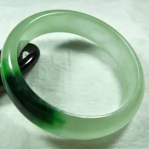 10% OFF- 56/57/58 mm Certified Natural Jadeite Emerald Jade Bangle《Grade A》H513