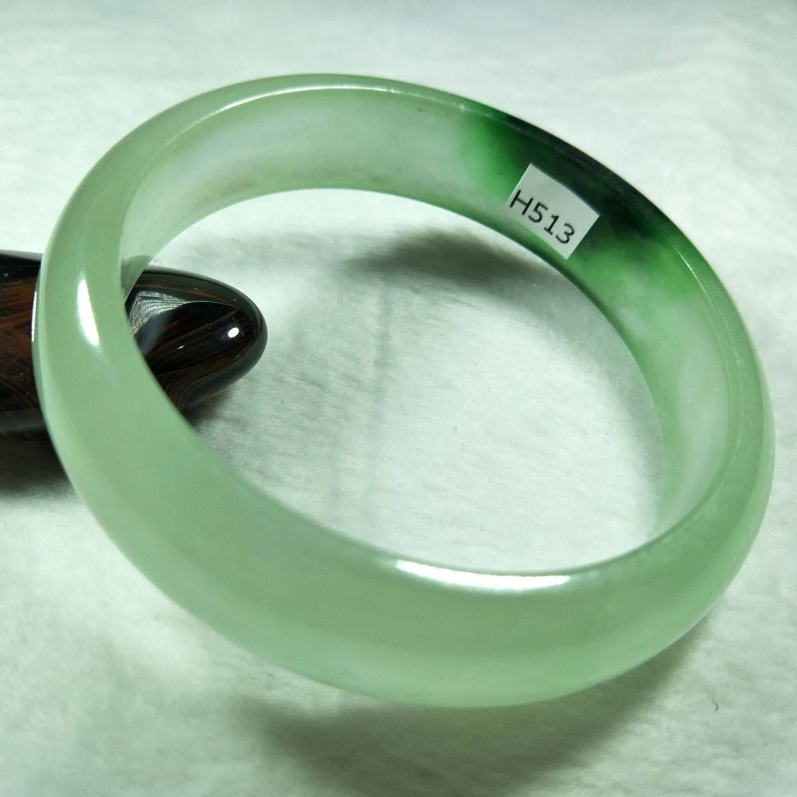 10% OFF- 56/57/58 mm Certified Natural Jadeite Emerald Jade Bangle《Grade A》H513
