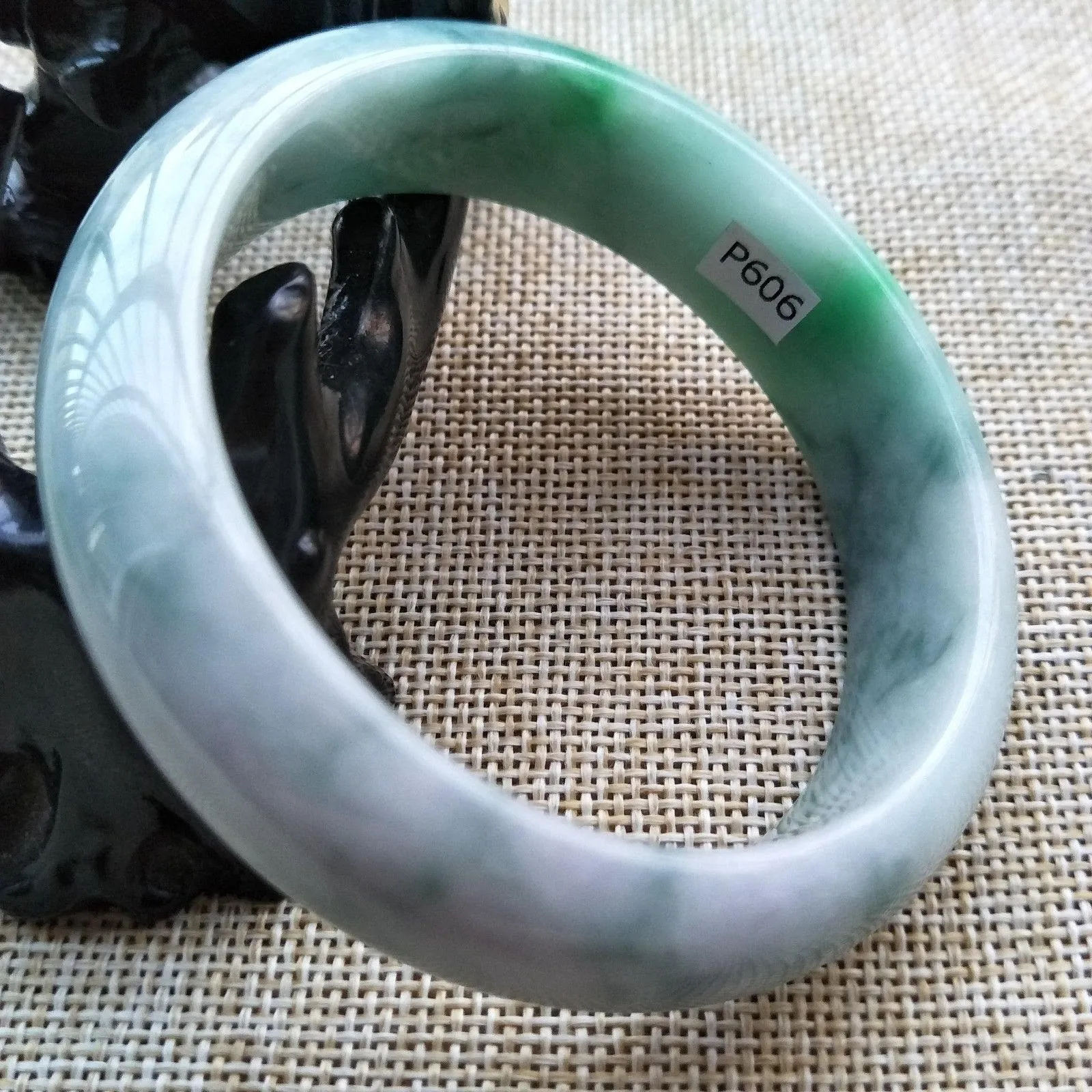 10% OFF- 56/57/58 mm Certified Natural Jadeite Emerald Jade Bangle《Grade A》P606