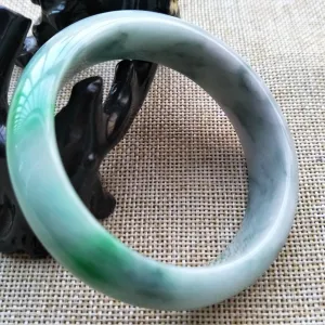 10% OFF- 56/57/58 mm Certified Natural Jadeite Emerald Jade Bangle《Grade A》P606