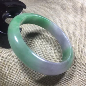 10% OFF- 56/57/58mm Certified Natural 3 Color Jadeite Emerald A*Jade HandCarved Bangle L006