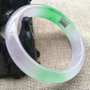 10% OFF- 56/57/58mm Certified Natural 3 Color Jadeite Emerald A*Jade HandCarved Bangle Z602