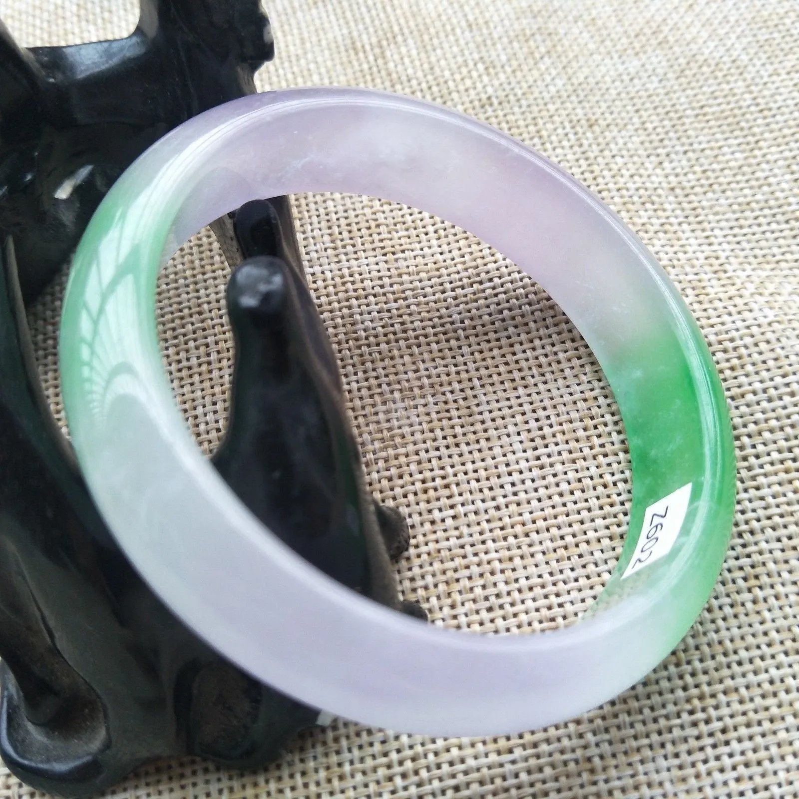 10% OFF- 56/57/58mm Certified Natural 3 Color Jadeite Emerald A*Jade HandCarved Bangle Z602