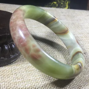 10% OFF- 56/57/58mm Certified Natural Color Jadeite Emerald A*Jade HandCarved Bangle A202