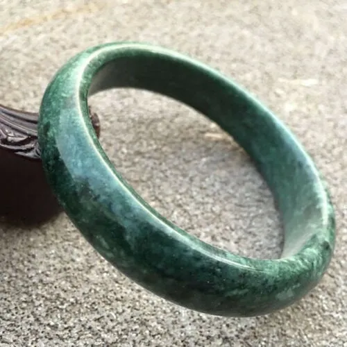 10% OFF- 56/57/58mm Certified Natural Jadeite Emerald A*Jade Handcarved Bangle GX0256 with Gift Box