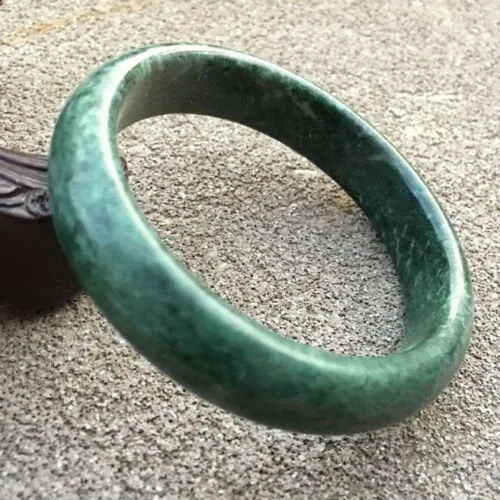 10% OFF- 56/57/58mm Certified Natural Jadeite Emerald A*Jade Handcarved Bangle GX0256 with Gift Box