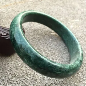 10% OFF- 56/57/58mm Certified Natural Jadeite Emerald A*Jade Handcarved Bangle GX0256 with Gift Box