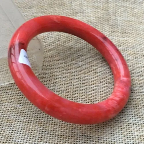 10% OFF- 56/57/58mm Certified Natural Red Jadeite Emerald A*Jade HandCarved Bangle x8957