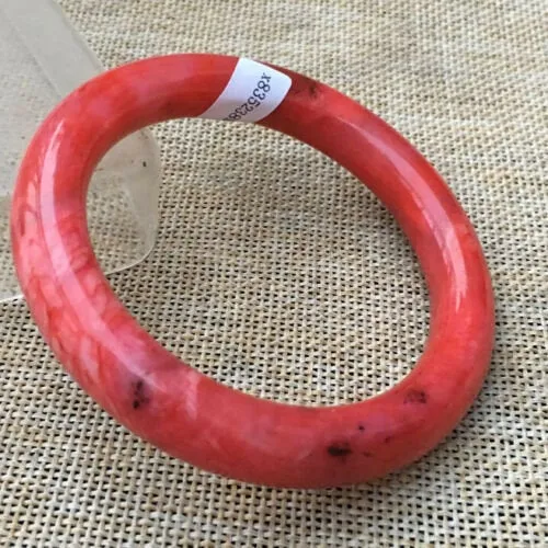10% OFF- 56/57/58mm Certified Natural Red Jadeite Emerald A*Jade HandCarved Bangle x8957