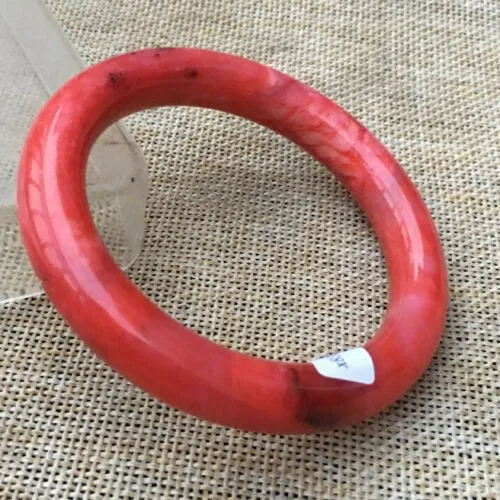 10% OFF- 56/57/58mm Certified Natural Red Jadeite Emerald A*Jade HandCarved Bangle x8957