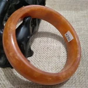 10% OFF- 56/57/58mm Certified Natural Yellow Red Jadeite Emerald A*Jade HandCarved Bangle X250