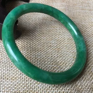 10% OFF- 57/58/59 mm Certified Natural Jadeite Emerald A*Jade HandCarved Bangle A01