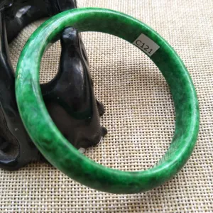 10% OFF- 57/58/59 mm Certified Natural Jadeite Emerald A*Jade Handcarved Bangle C121