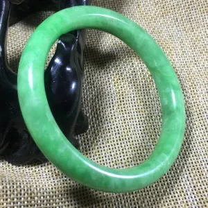 10% OFF- 57/58/59 mm Certified Natural Jadeite Emerald Jade Bangle《Grade A》A004