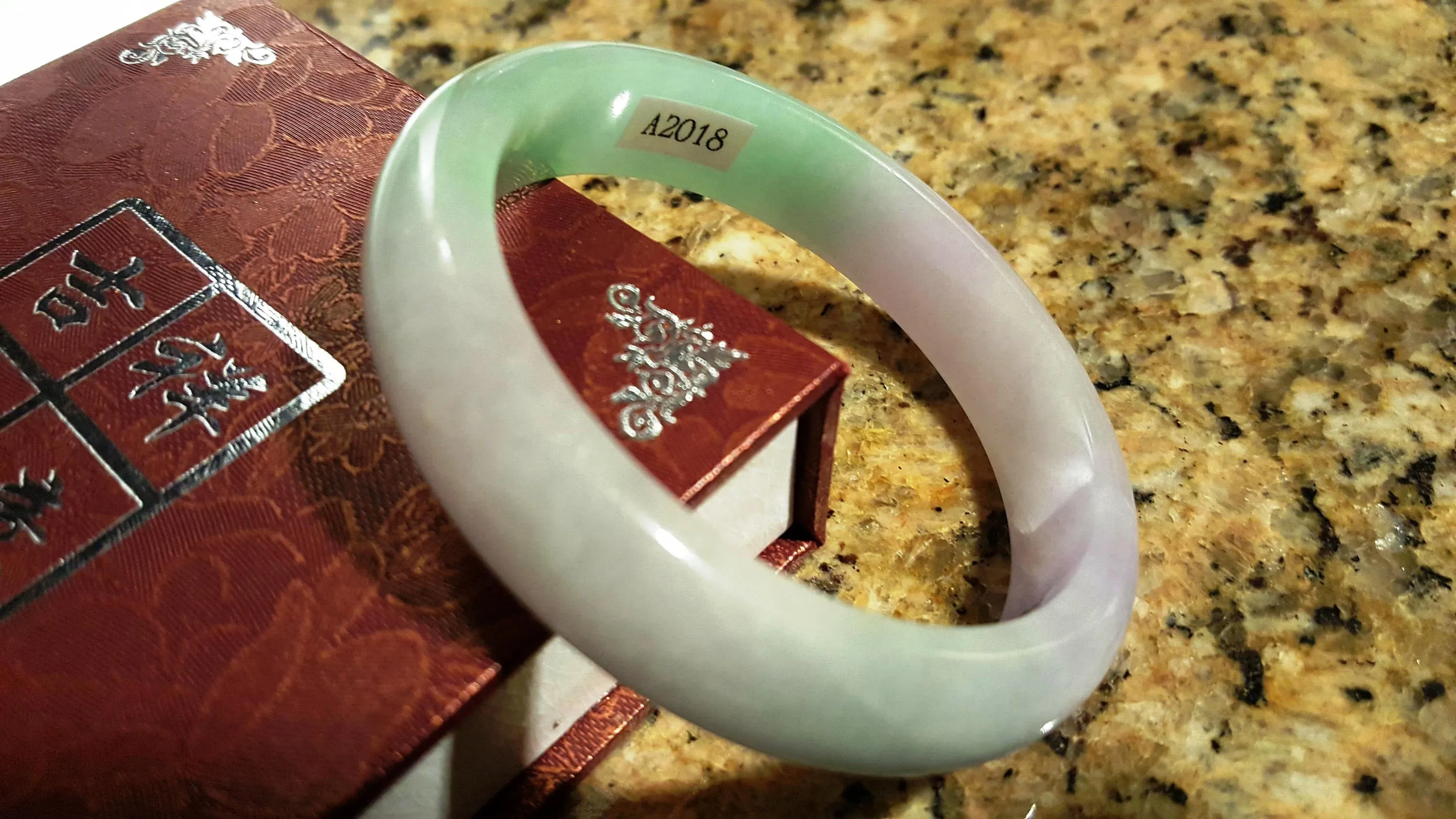 10% OFF- 57/58/59 mm Certified Natural Jadeite Emerald Jade Bangle《Grade A》A2018