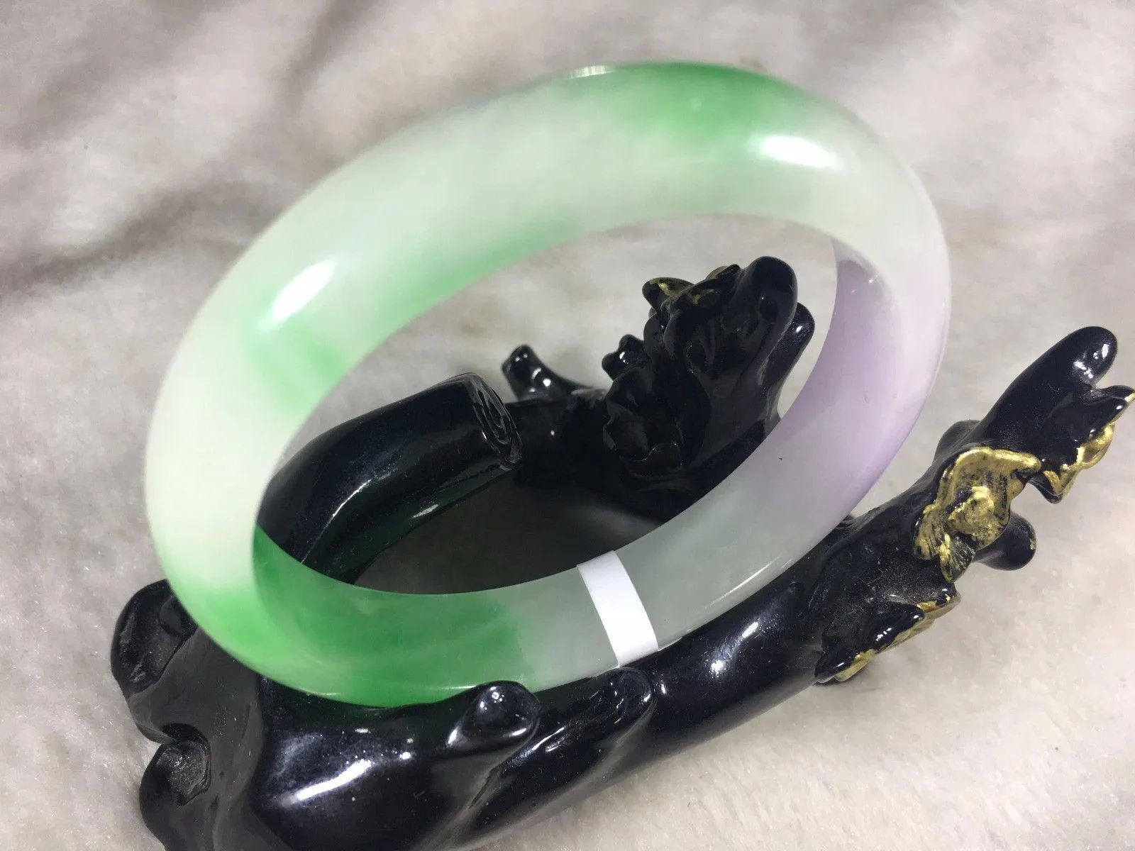 10% OFF- 57/58/59 mm Certified Natural Jadeite Emerald Jade Bangle《Grade A》A697