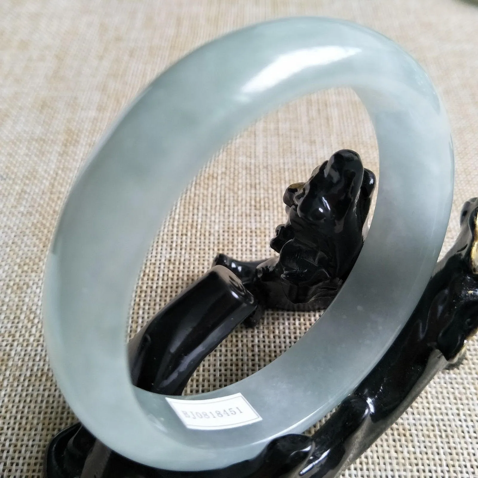 10% OFF- 57/58/59 mm Certified Natural Jadeite Emerald Jade Bangle《Grade A》BJ4851