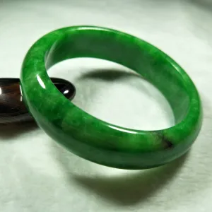10% OFF- 57/58/59 mm Certified Natural Jadeite Emerald Jade Bangle《Grade A》F548