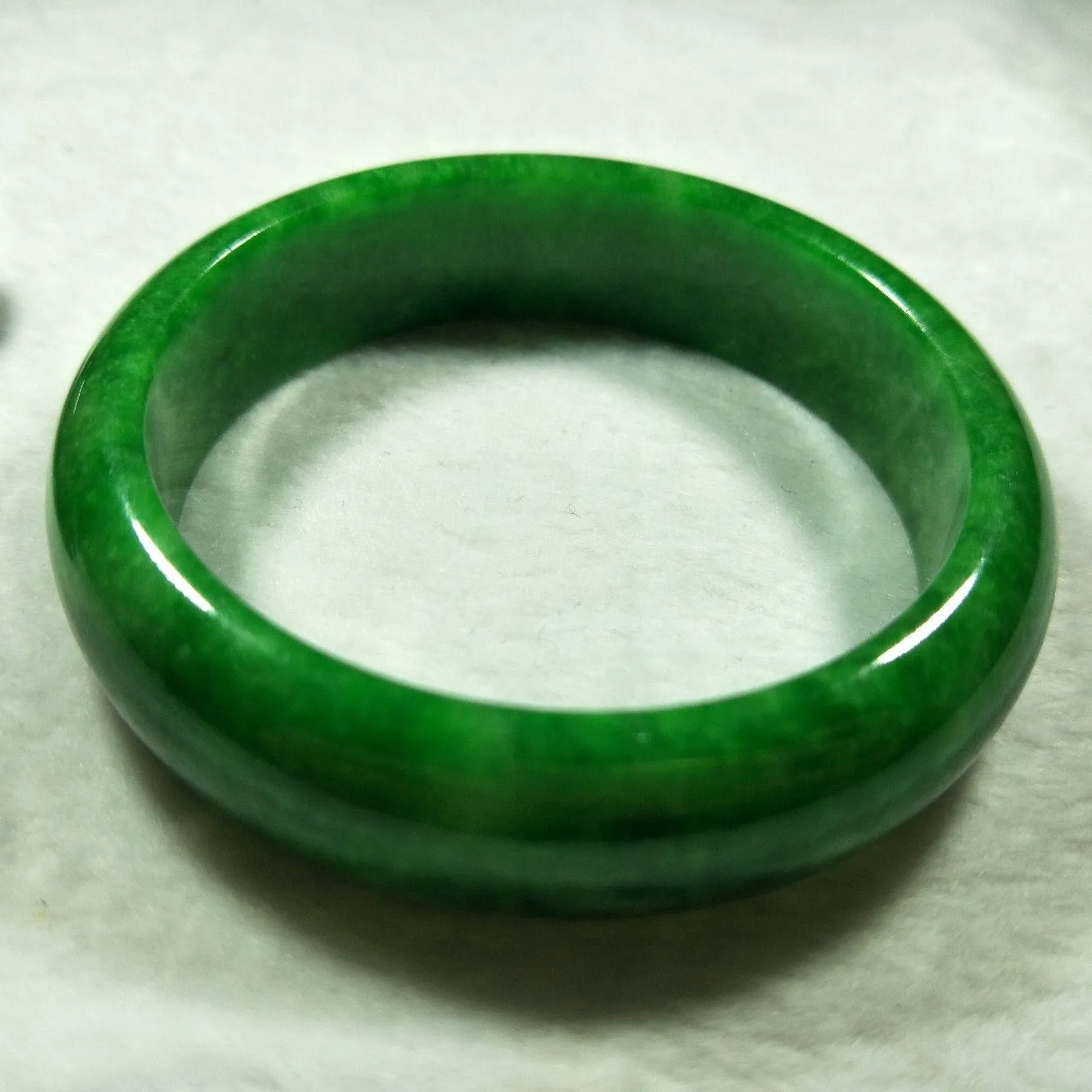 10% OFF- 57/58/59 mm Certified Natural Jadeite Emerald Jade Bangle《Grade A》F548