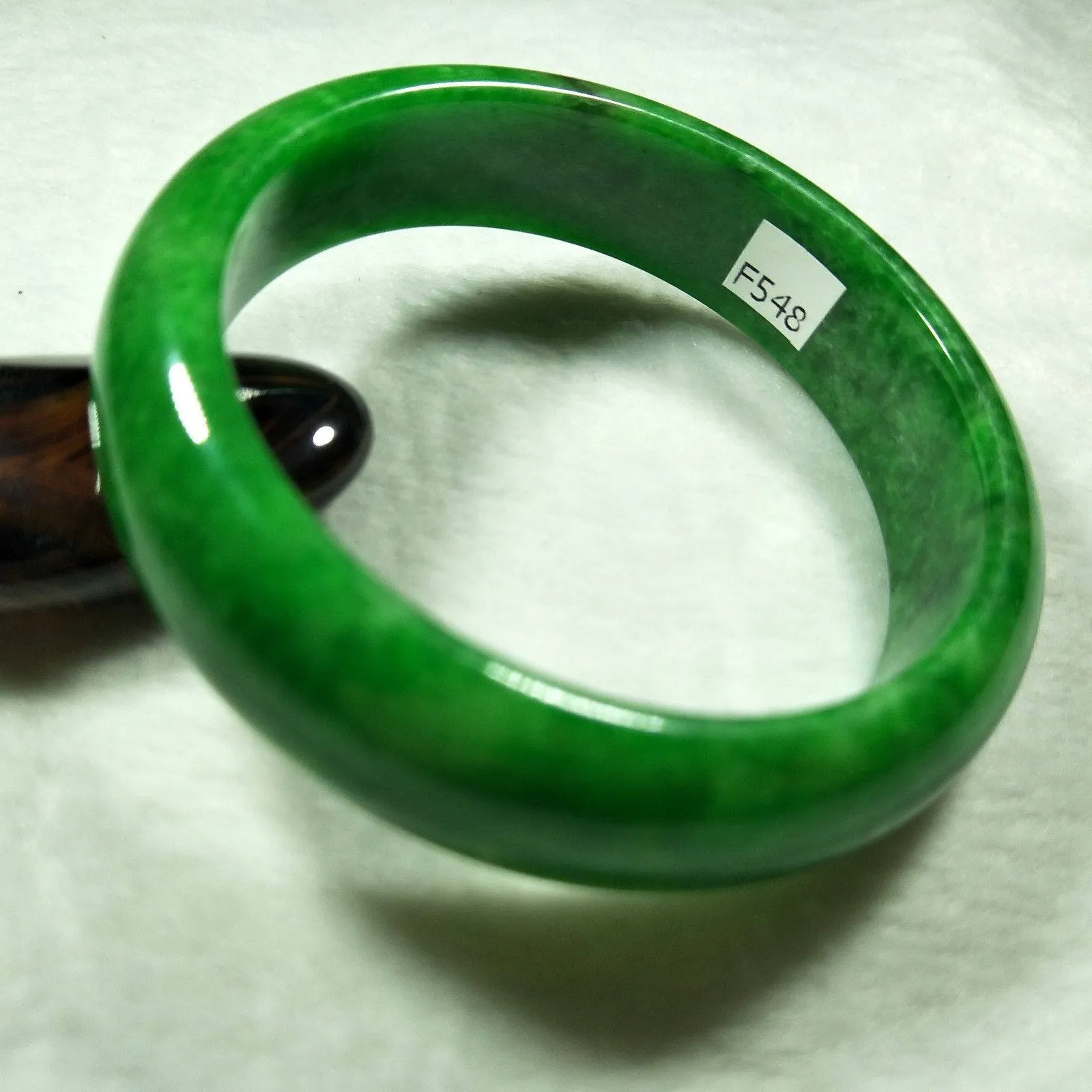 10% OFF- 57/58/59 mm Certified Natural Jadeite Emerald Jade Bangle《Grade A》F548