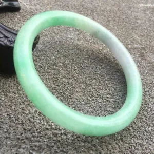 10% OFF- 57/58/59mm Certified Natural 3 Color Jadeite Emerald A*Jade HandCarved Bangle GX3034