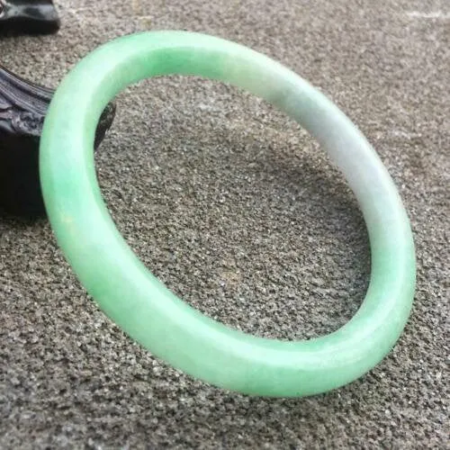 10% OFF- 57/58/59mm Certified Natural 3 Color Jadeite Emerald A*Jade HandCarved Bangle GX3034